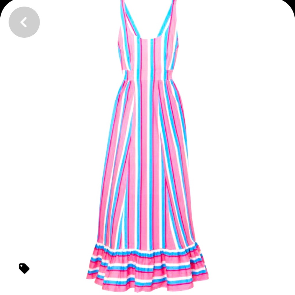 STAUD striped maxi dress